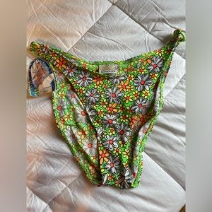 Vintage high cut bikini bottoms